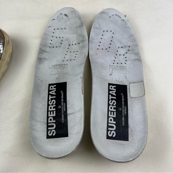 GOLDEN GOOSE Leather Animal Print Sneakers, Size 37 EU - Picture 11 of 15